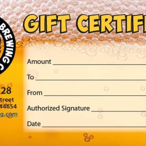 Gift Certificate | Millersburg Brewing Company